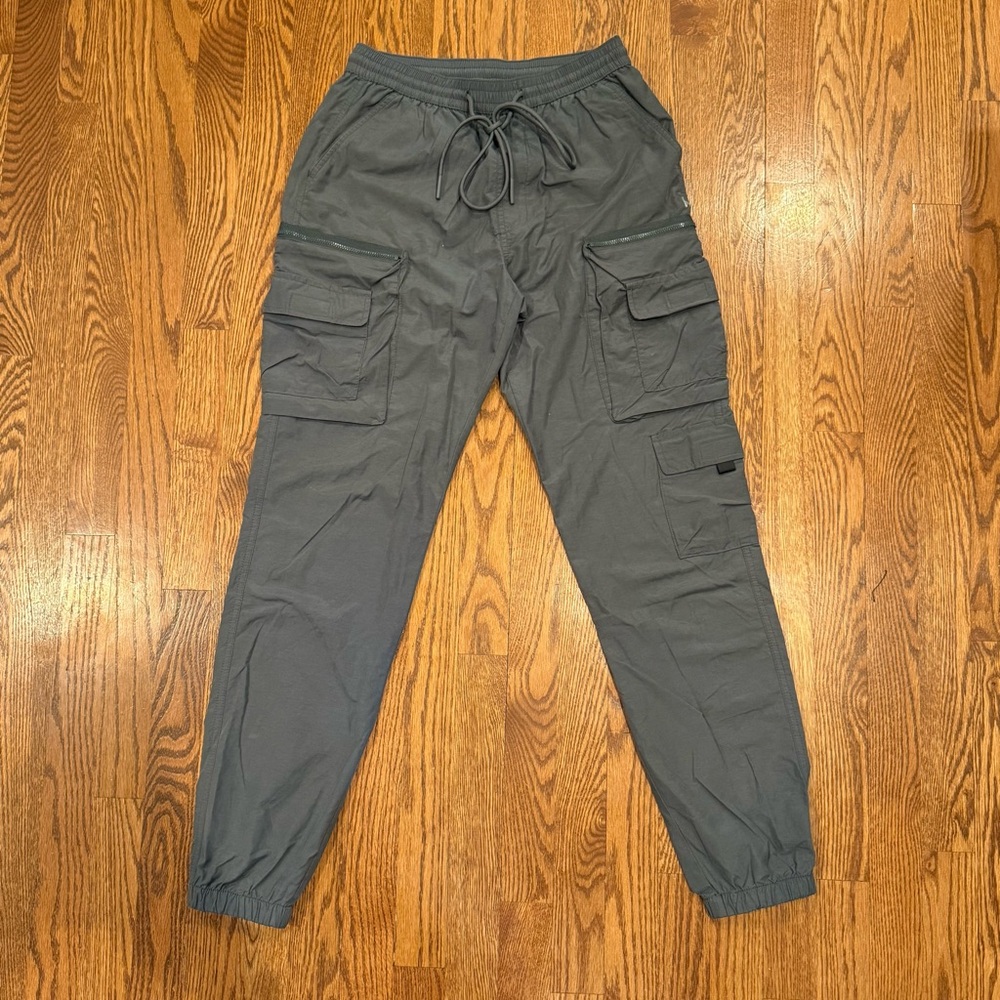 Standard Cloth Military Olive Green Lightweight Cargo Jogger Pants